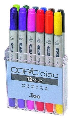 Copic Ciao 12pc Basic Set ciao 12pc basic large Copic Ciao 12pc Basic Set