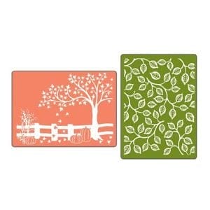 Sizzix Textured Embossing Folders Set - Fall Set
