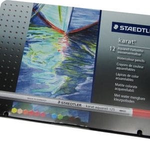 Staedtler Karat Aquarell Pencils - Metal box of 12 colors
