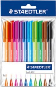 Staedtler Triangular Ball Pen (Set of 10 Colours)