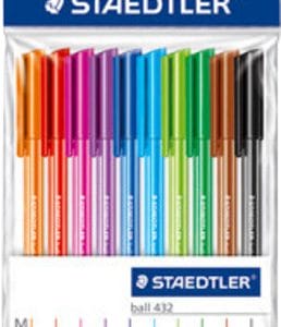 Staedtler Triangular Ball Pen (Set of 10 Colours)