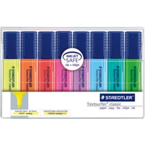 Staedtler Textsurfer Classic Highlighter Pens - Pack of 8 Colors