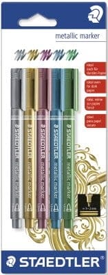 Staedtler Metallic Marker - Pack of 5 Colors staedtler metallic marker 8323 sbk5 Staedtler Metallic Marker - Pack of 5 Colors