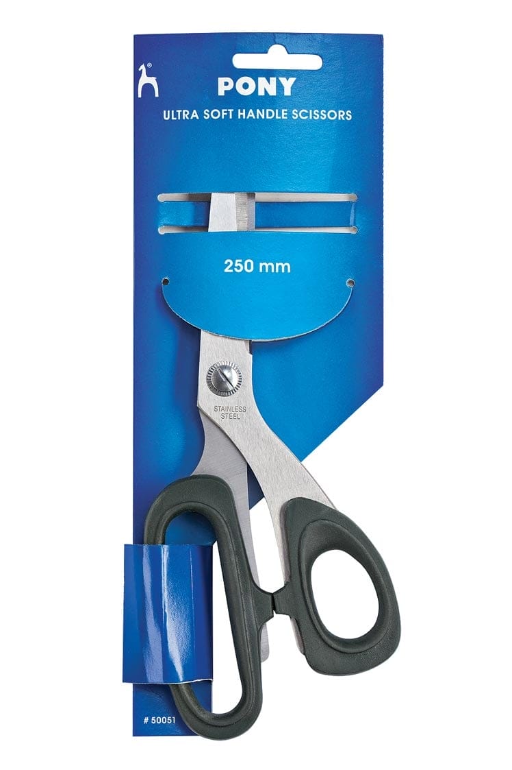 Pony Ultra Soft Handle Scissors - 250mm 50051 pony ultra soft scissors Pony Ultra Soft Handle Scissors - 250mm