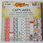 6x6 Paper Pack - Cupcakes (Set of 50 sheets)