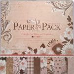 12x12 EnoGreeting Scrapbook paper pack - Elegant Flowers (Set of 24 sheets and 3 die cut sheets)