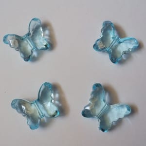 Plastic Butterflies (Large) - Sky Blue