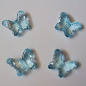 Plastic Butterflies (Large) - Sky Blue