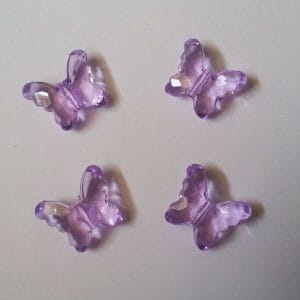 Plastic Butterflies (Large) - Purple