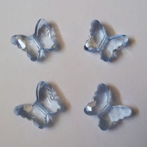 Plastic Butterflies (Large) - Light Blue