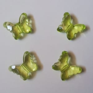 Plastic Butterflies (Large) - Green (Pack of 10 butterflies)