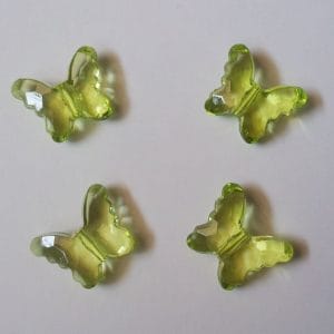 Plastic Butterflies (Large) - Green (Pack of 10 butterflies)