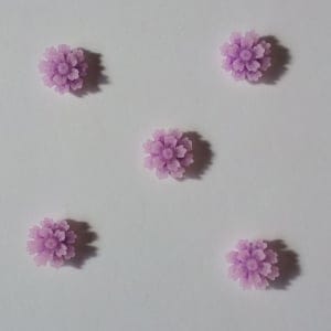 Resin Flower (1.5 cm) - Design 1 - Purple