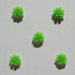 Resin Flower (1.5 cm) - Design 1 - Green