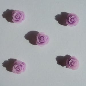 Resin Roses (1cm) - Design 1 - Purple