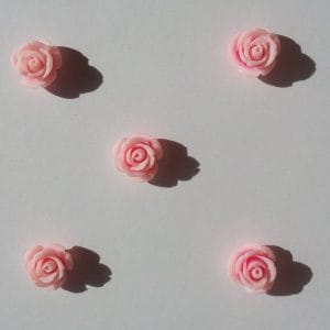 Resin Roses (1cm) - Design 1 - Pink