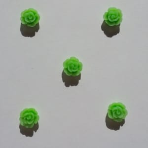 Resin Flower (1 cm) - Design 2 - Green