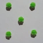 Resin Flower (1 cm) - Design 2 - Green