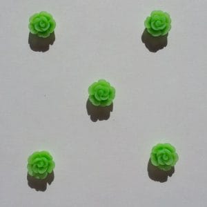 Resin Flower (1 cm) - Design 2 - Green