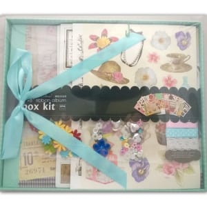 8 by 8 Scrapbook Kit by EnoGreeting - Floral