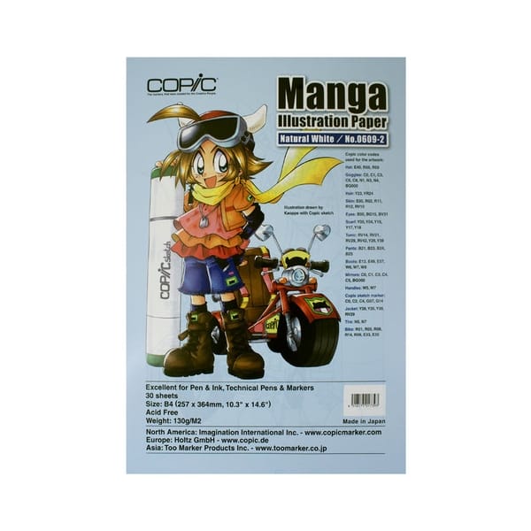 Copic Manga Illustration Paper Natural White B4