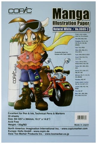 Copic Manga Illustration Paper Natural White B4 Manga Illustration Natural White B4 web large Copic Manga Illustration Paper Natural White B4