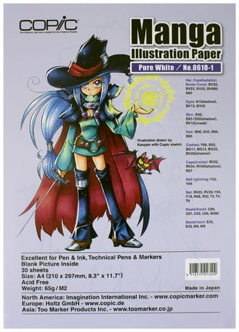 Copic Manga Illustration Paper Pure White A4