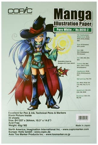 Copic Manga Illustration Paper Pure White B4 Manga Illustration Pure White B4 web large Copic Manga Illustration Paper Pure White B4