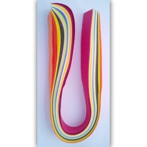 25mm Quilling Strip - Mix BrightColor (Orange to Pink)