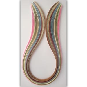 3mm Quilling Strip - Mix Metallic (Pink to Brown)