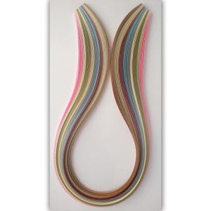 3mm Quilling Strip - Mix Metallic (Pink to Brown)