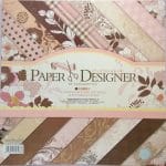 12x12 Scrapbook paper pack - Elegant Flowers Paper Stack (Set of 40 sheets)