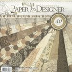 8x8 EnoGreeting Scrapbook paper pack - Retro Style (Set of 40 sheets)