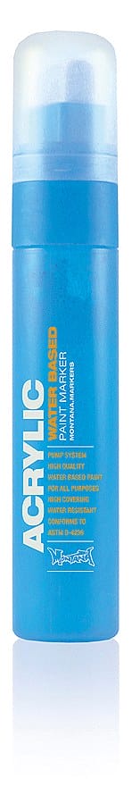 Montana Acrylic Paint Marker 15mm - Blue Light large acrylic mrkr 15mm shk blue light Montana Acrylic Paint Marker 15mm - Blue Light