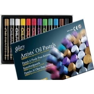 Mungyo Oil Pastel Crayons (Set of 12, Assorted Colours)