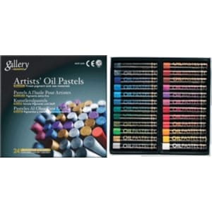 Mungyo Oil Pastel Crayons (Set of 24, Assorted Metallic)