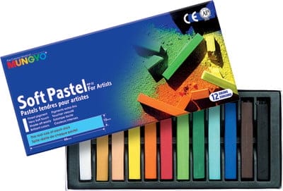 Mungyo Square Shaped Soft Pastel Crayon -General Series (12 assorted colors) mp12 Mungyo Square Shaped Soft Pastel Crayon -General Series (12 assorted colors)