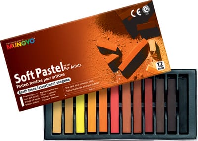 Mungyo Square Shaped Soft Pastel Crayon -General Series (12 assorted colors earthtone) mp12e Mungyo Square Shaped Soft Pastel Crayon -General Series (12 assorted colors earthtone)