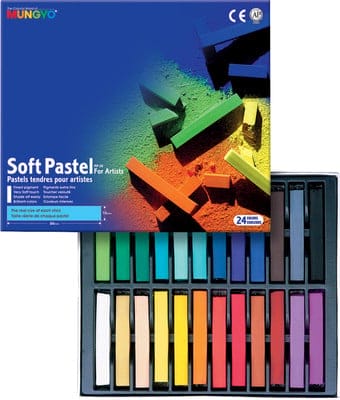 Mungyo Square Shaped Soft Pastel Crayon -General Series (24 assorted colors) mp24 Mungyo Square Shaped Soft Pastel Crayon -General Series (24 assorted colors)