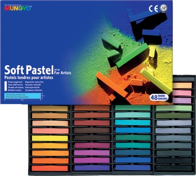 Mungyo Square Shaped Soft Pastel Crayon -General Series (48 assorted colors) mp48 Mungyo Square Shaped Soft Pastel Crayon -General Series (48 assorted colors)
