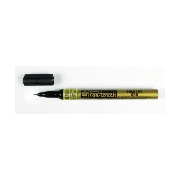 Sakura Pentouch Permanent Marker (Gold) - Extra Fine Point