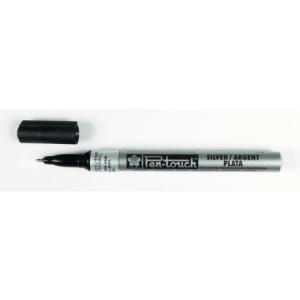 Sakura Pentouch Permanent Marker (Silver) - Extra Fine Point