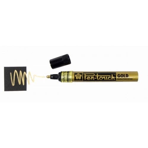 Sakura Pentouch Permanent Marker (Gold) - Medium Point 41501goldmedium Sakura Pentouch Permanent Marker (Gold) - Medium Point