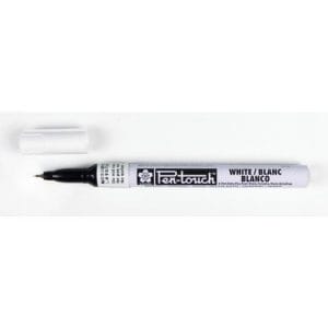 Sakura Pentouch Permanent Marker (White) - Extra Fine Point