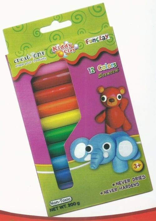 Creations Kiddy Clay - Pack of 12 bx 200 12 Creations Kiddy Clay - Pack of 12