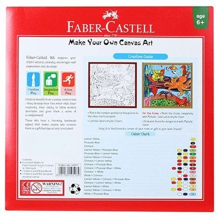 Faber Castell Make your Own Canvas Art - Aqua canvas art aqua 1 canvas_art_aqua_1