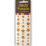 Crystal Stickers - Stars (Orange)