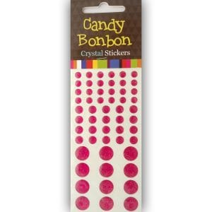 Crystal Stickers - Circles (Pink)
