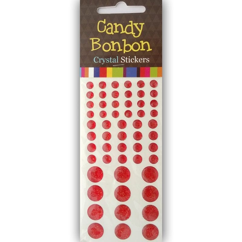 Crystal Stickers - Circles (Red) cast 82 Crystal Stickers - Circles (Red)