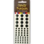 Crystal Stickers - Circles (Black)